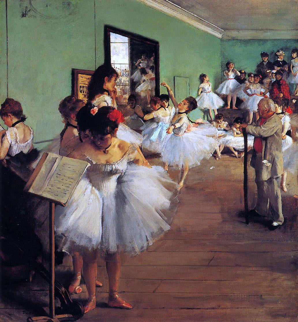 Edgar Degas A Dance Class - Canvas Print