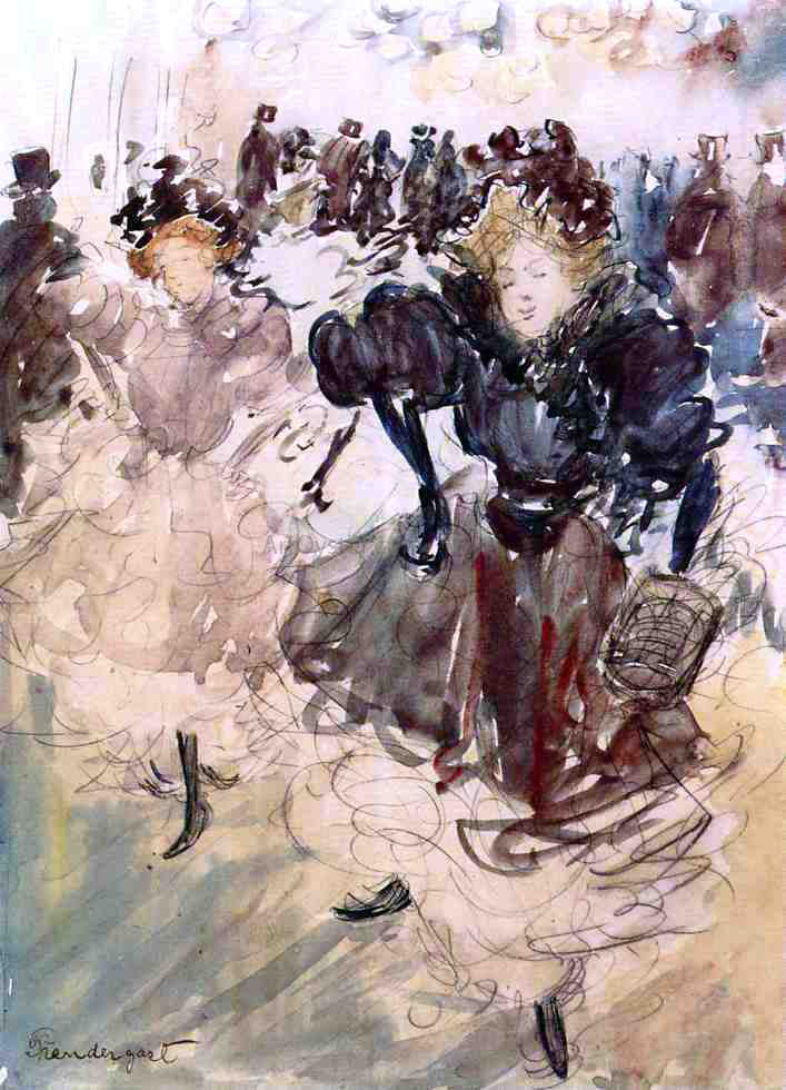 Maurice Prendergast The Dancers - Canvas Print