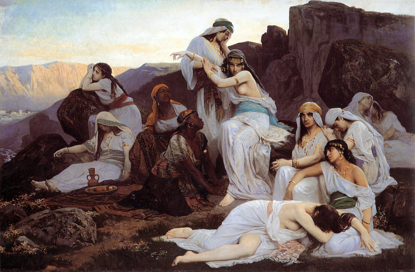 Edouard Bernard Debat-Ponsan The Daughter of Jephthah - Canvas Print