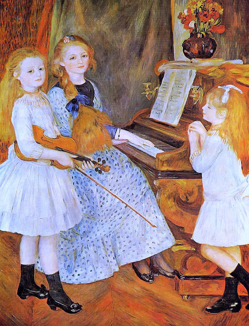 Pierre Auguste Renoir The Daughters of Catulle Mendes - Canvas Print