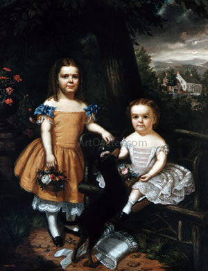 Theodore E Pine The Daughters of Daniel T. MacFarlan - Canvas Print