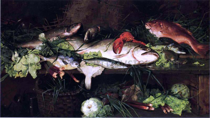 Lawrence Carmichael Earle The Day's Catch - Canvas Print