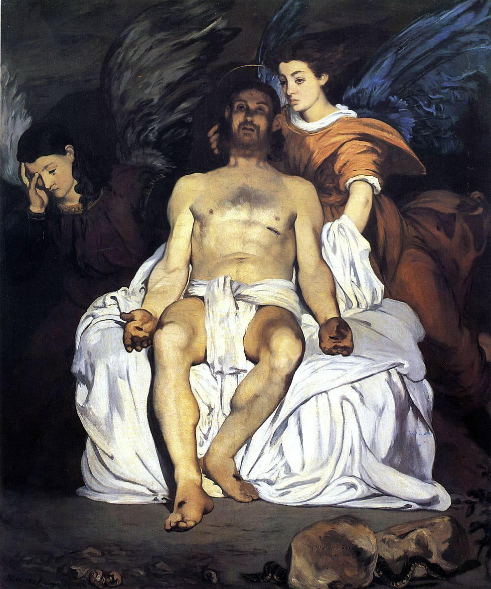 Edouard Manet The Dead Christ and the Angels - Canvas Print