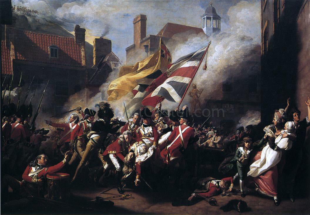 John Singleton Copley The Death of Major Pierson - Canvas Print
