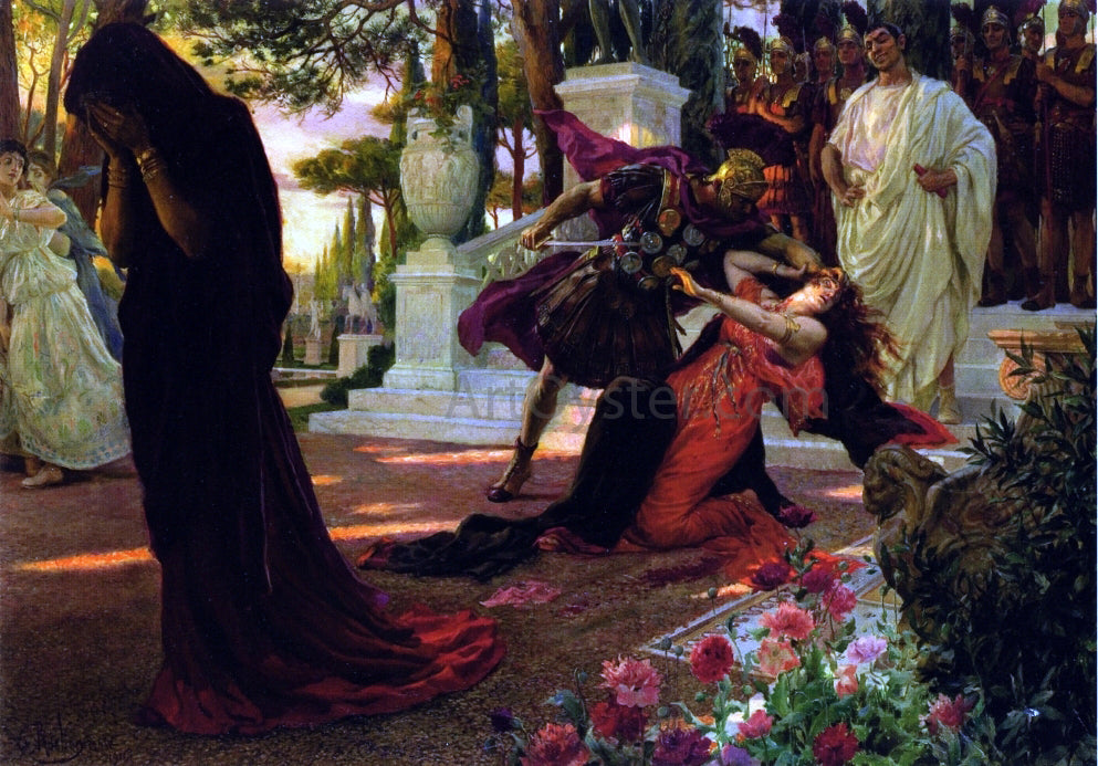 Georges Antoine Rochegrosse The Death of Messalina - Canvas Print