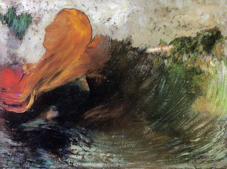 Odilon Redon The Death of Ophelia - Canvas Print