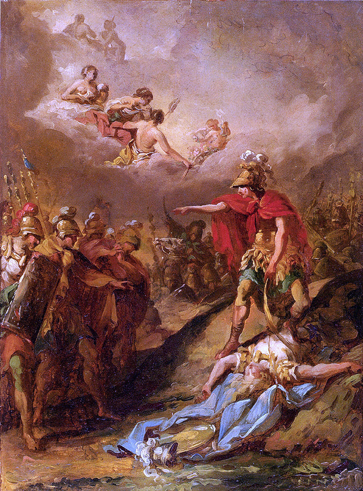 Jacques Henri Sablet The Death Of Pallas - Canvas Print