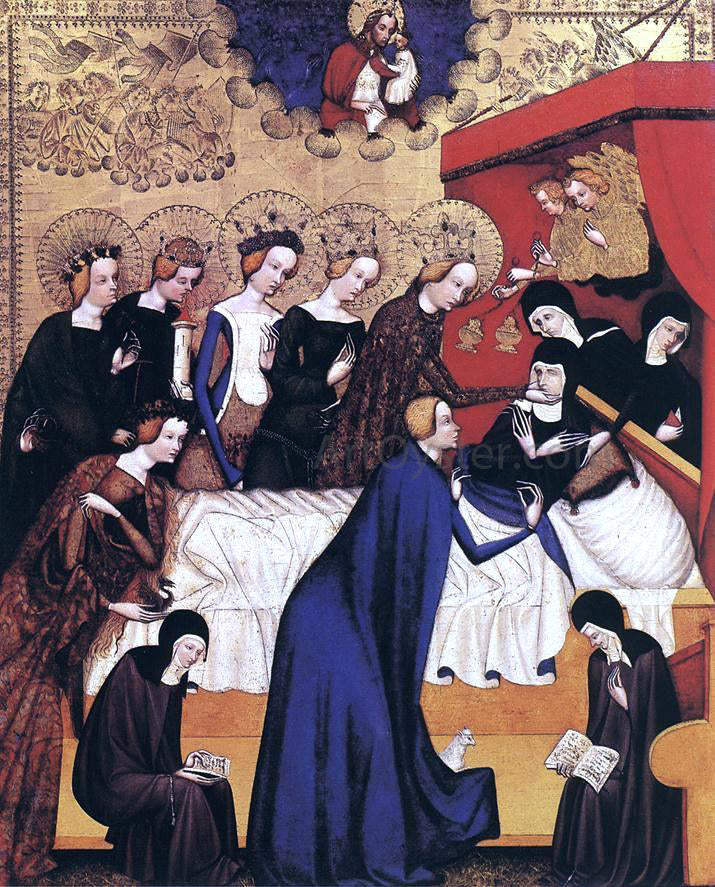 Master of Heiligenkreuz The Death of St. Clare - Canvas Print