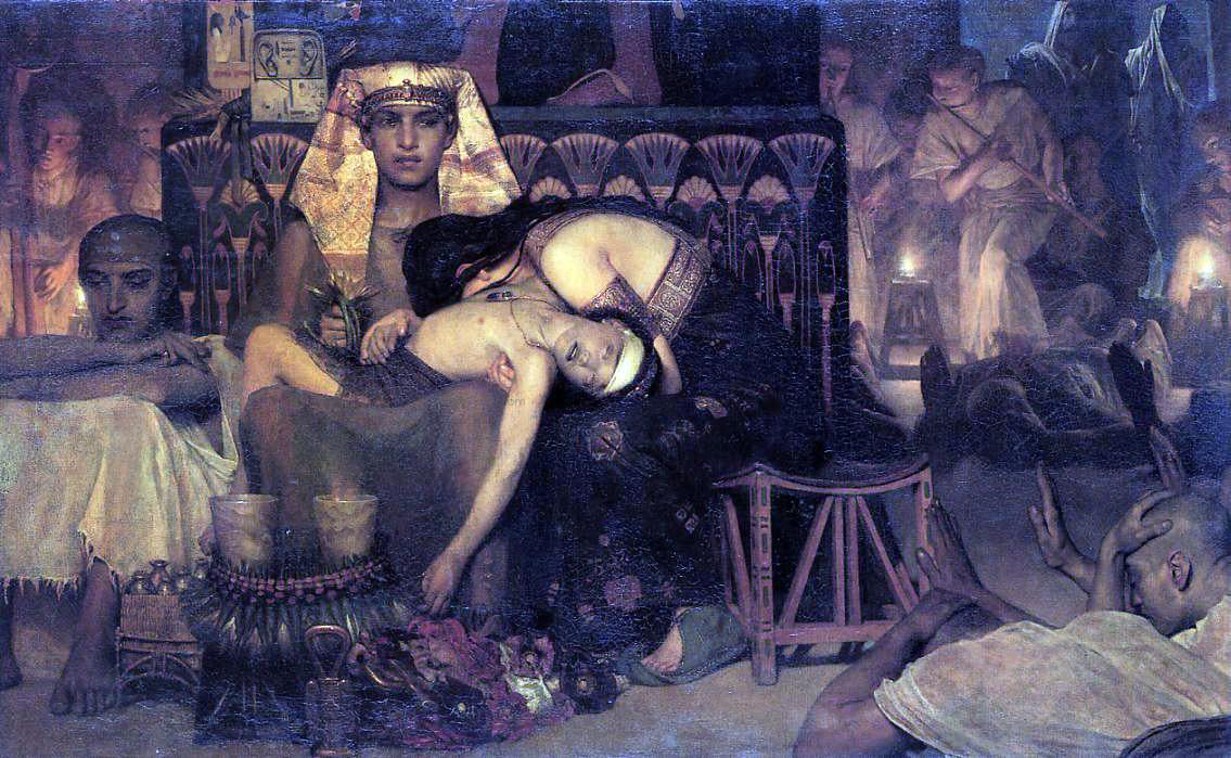 Sir Lawrence Alma-Tadema The Death of the First Born - Canvas Print