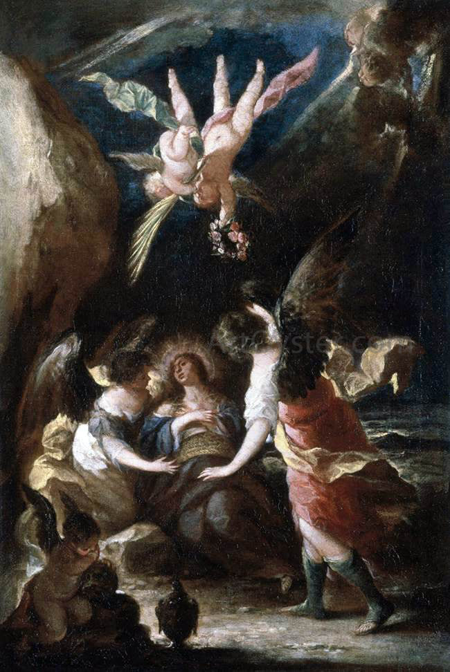 Jose Antolinez The Death of the Magdalene - Canvas Print