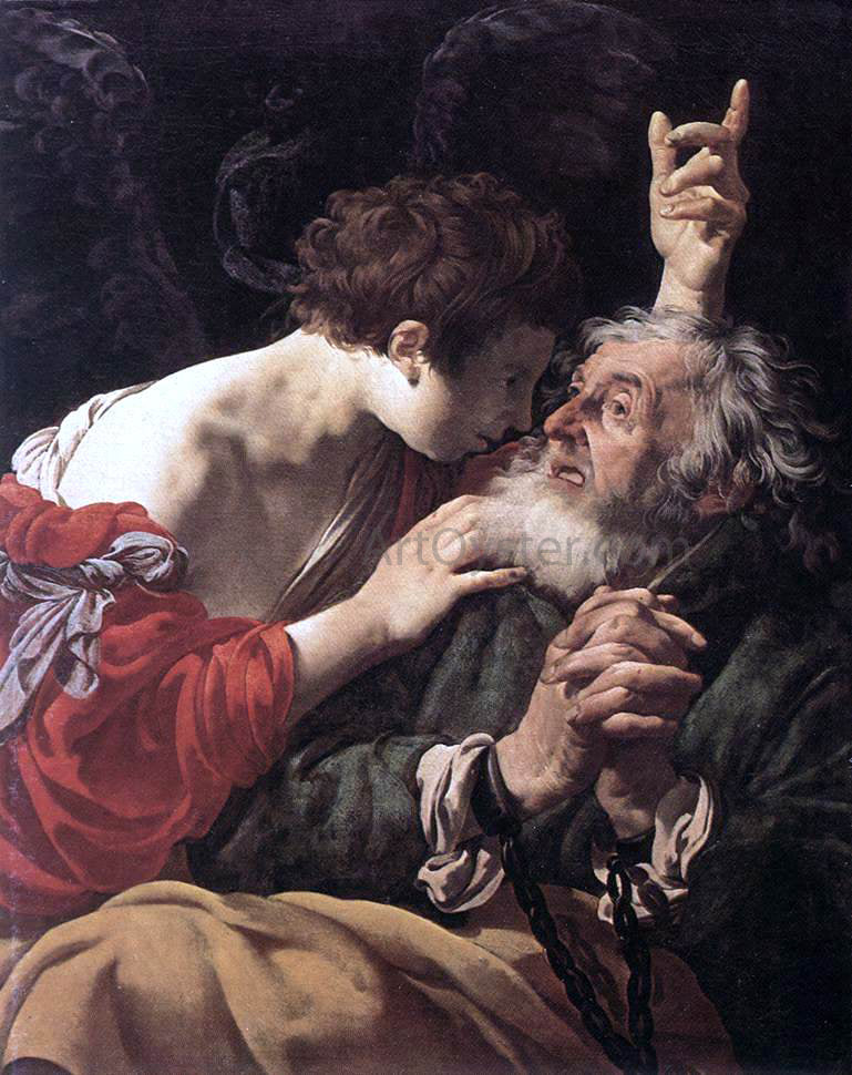 Hendrick Terbrugghen The Deliverance of St Peter - Canvas Print
