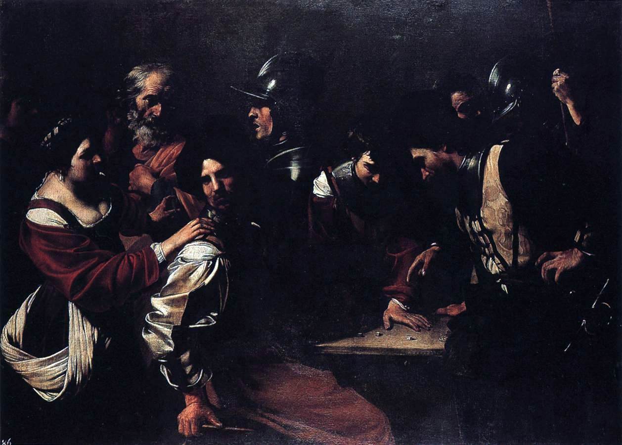 Bartolomeo Manfredi The Denial of St Peter - Canvas Print