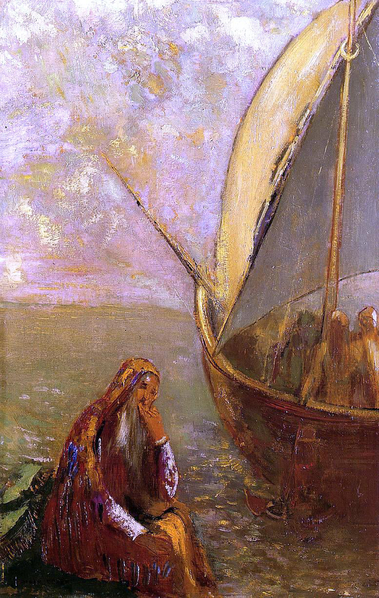 Odilon Redon The Departure - Canvas Print