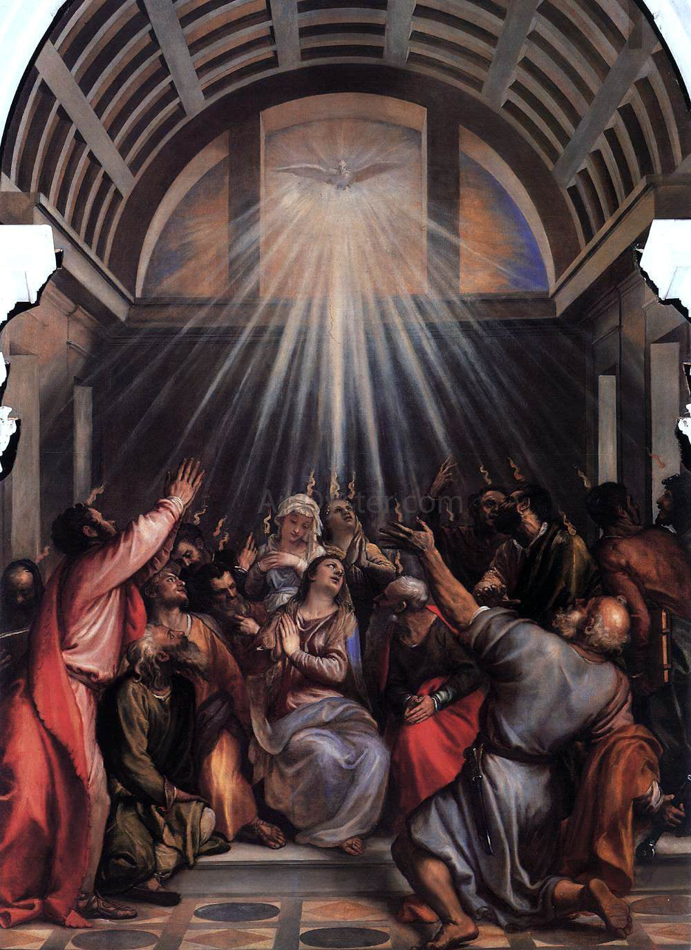 Titian The Descent of the Holy Ghost - Canvas Print