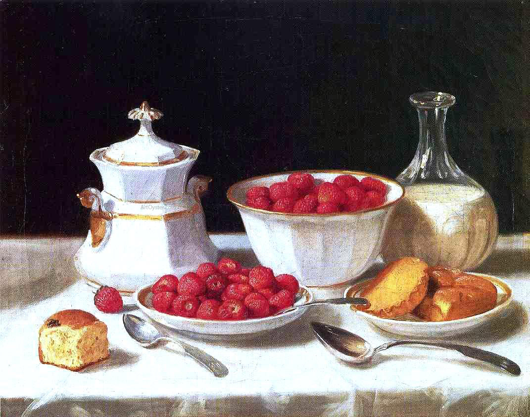 John F Francis The Dessert Table - Canvas Print