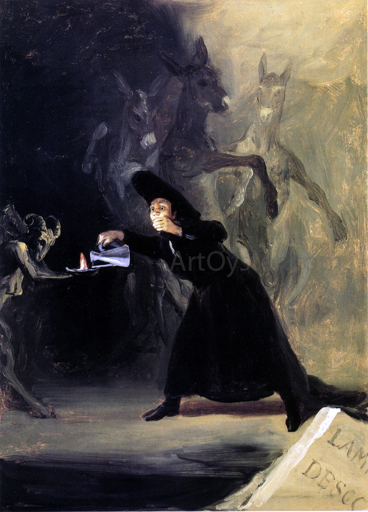 Francisco Jose de Goya Y Lucientes The Devil's Lamp - Canvas Print