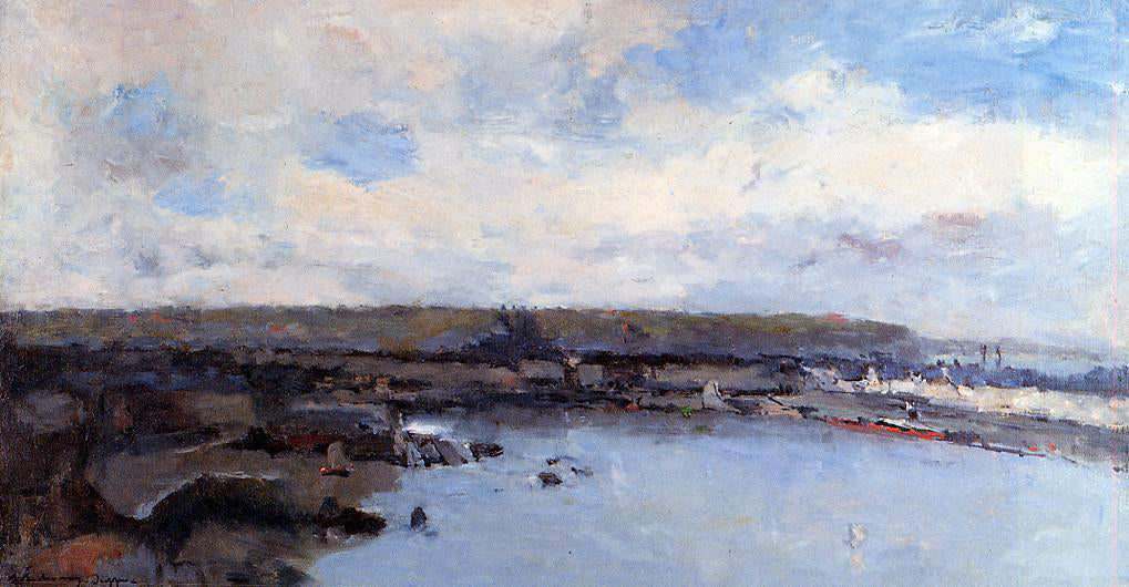 Albert Lebourg The Dieppe Basin - Canvas Print