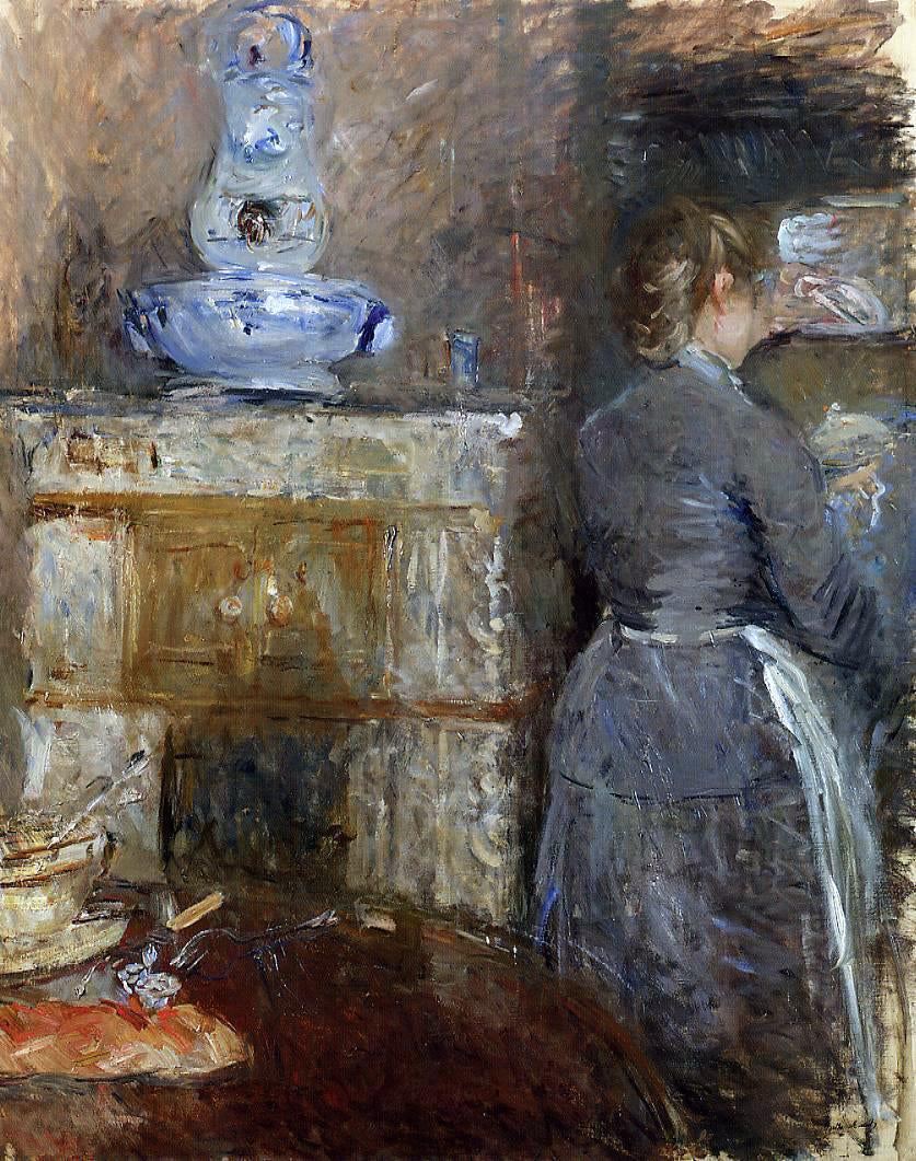 Berthe Morisot The Dining Room of the Rouart Family, Avenue d'Eylau - Canvas Print