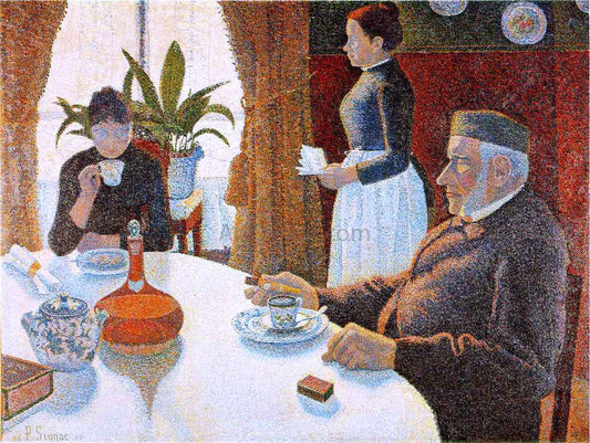 Paul Signac The Dining Room - Canvas Print