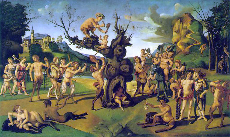 Piero Di Cosimo The Discovery of Honey - Canvas Print