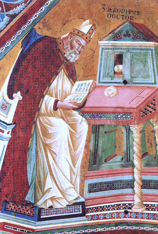 Master of the Isaac Stories The Doctors of the Church (detail) - Canvas Print