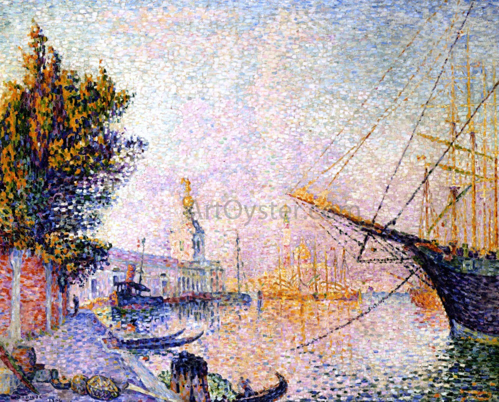 Paul Signac The Dogana - Canvas Print