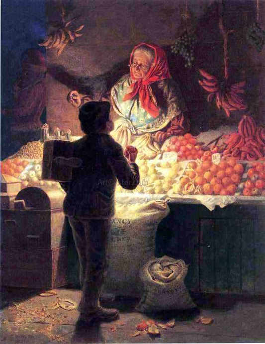 Thomas Waterman Wood The Doubtful Coin - Canvas Print