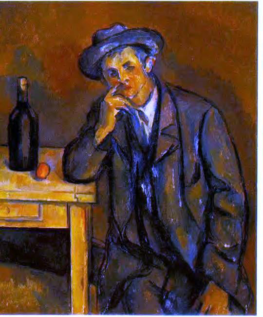 Paul Cezanne The Drinker - Canvas Print