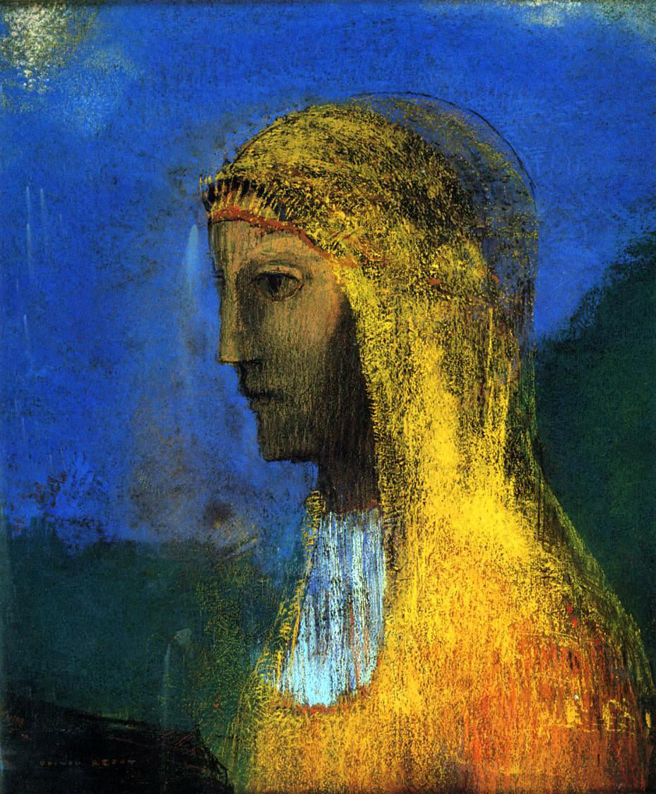 Odilon Redon The Druidess - Canvas Print