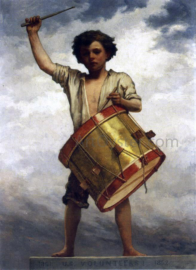 William Morris Hunt A Drummer Boy - Canvas Print