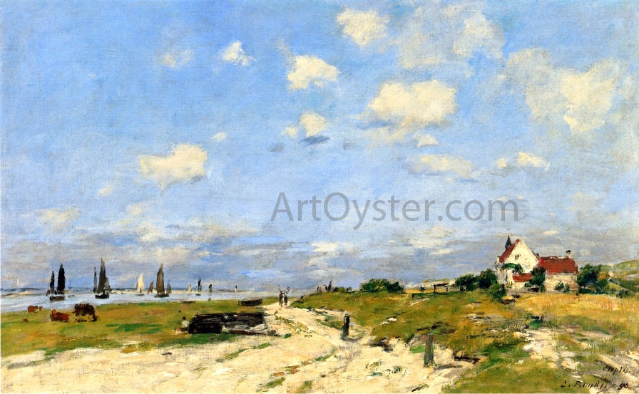 Eugene-Louis Boudin The Dunes at Etaples - Canvas Print