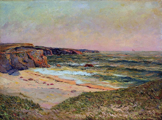 Maxime Maufra The Dunes of Port Blanc near Ile de Quiberon - Canvas Print