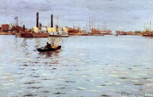 William Merritt Chase The East River - Canvas Print
