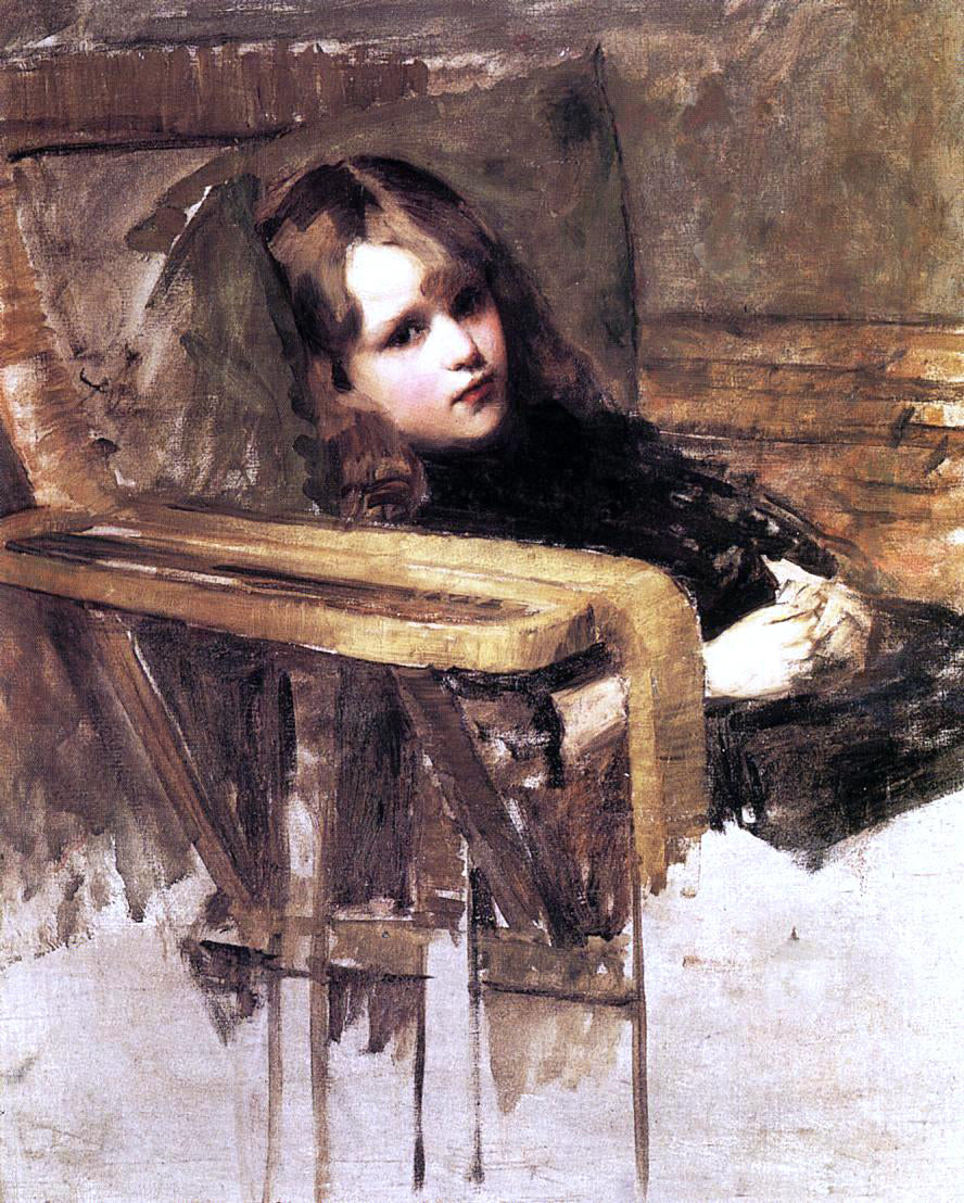 John William Waterhouse The Easy Chair - Canvas Print
