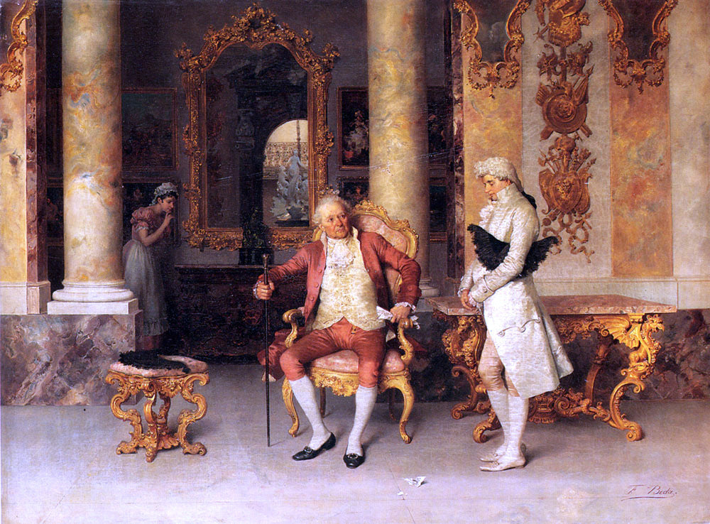 Francesco Beda The Eavesdropper - Canvas Print