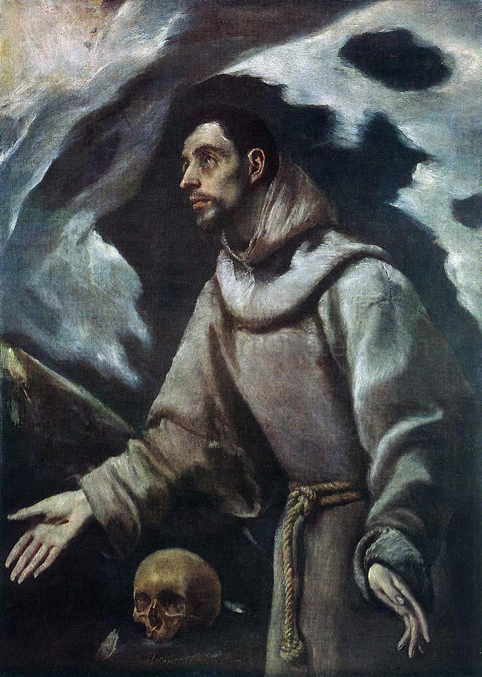 El Greco The Ecstasy of St Francis - Canvas Print