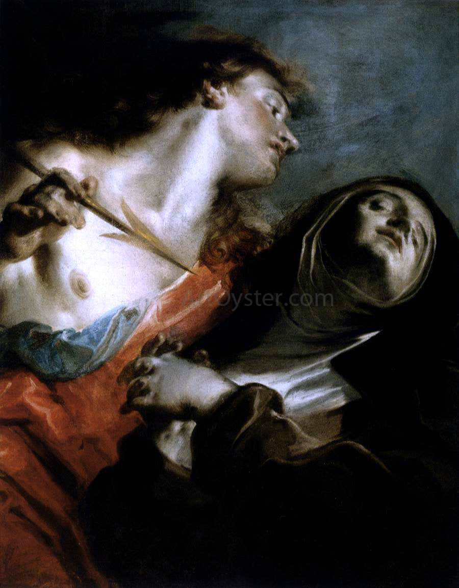 Giuseppe Bazzani The Ecstasy of St Therese - Canvas Print