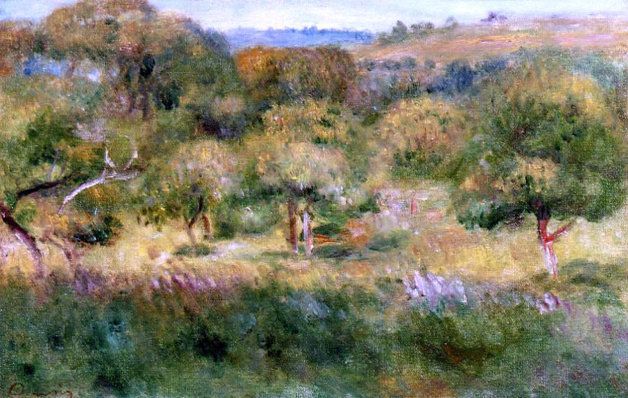 Pierre Auguste Renoir The Edge of the Forest in Brittany - Canvas Print