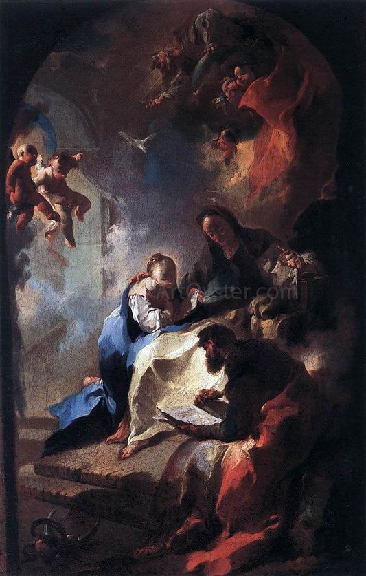 Franz Anton Maulbertsch The Education of the Virgin - Canvas Print