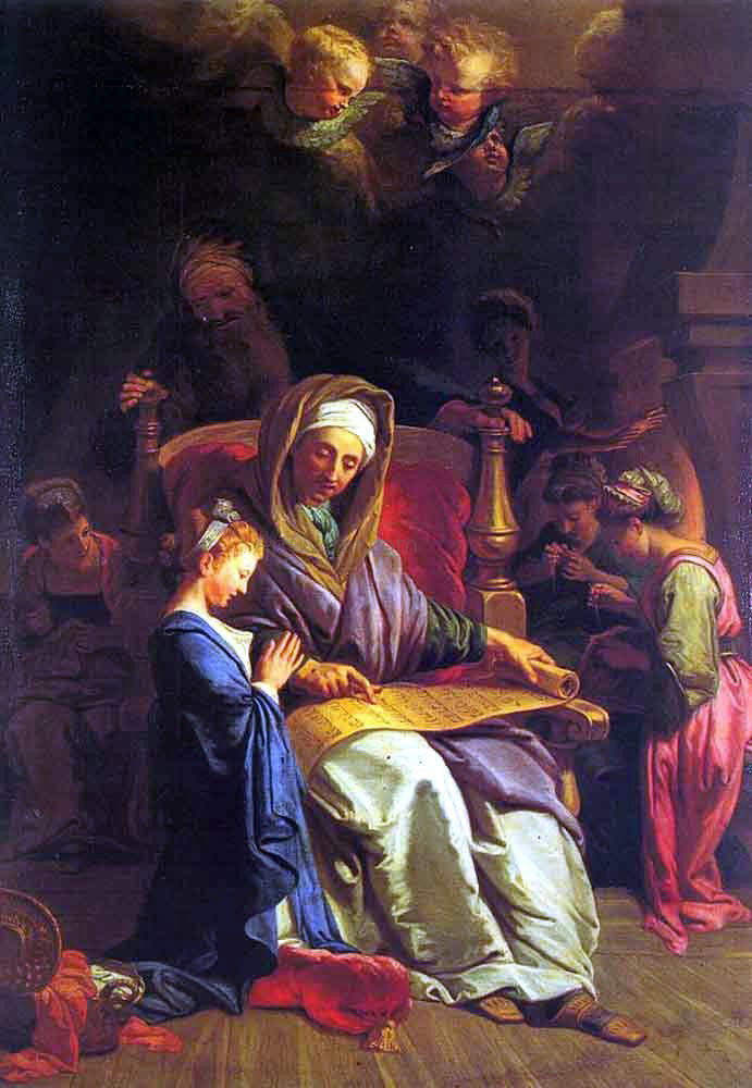 Jean-Baptiste Jouvenet The Education of the Virgin - Canvas Print