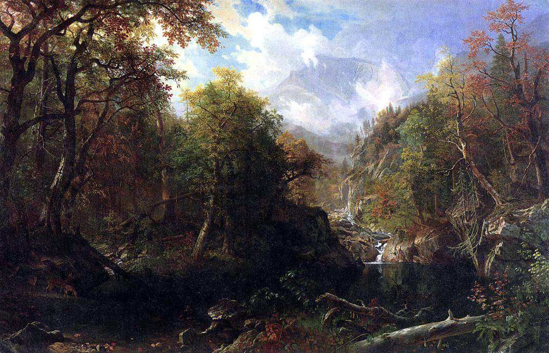 Albert Bierstadt The Emerald Pool - Canvas Print
