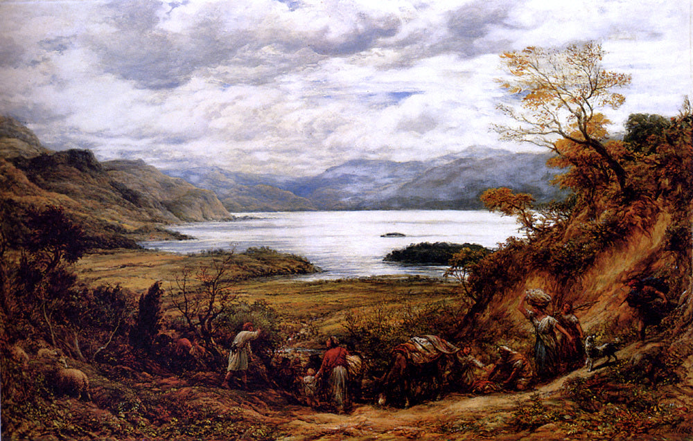 John Linnell The Emigrants, Derwent Water, Cumberland - Canvas Print