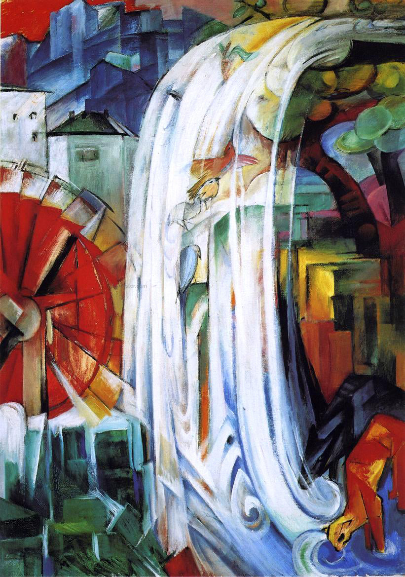 Franz Marc The Enchanted Mill - Canvas Print