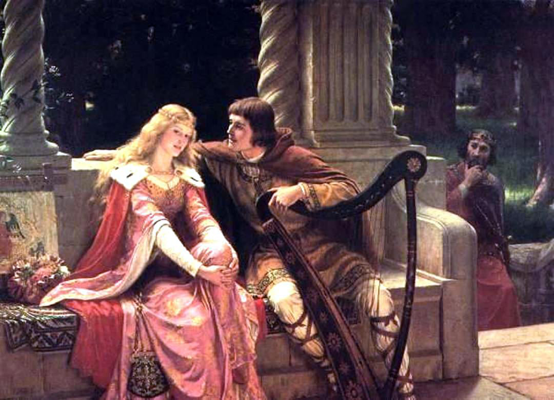 Edmund Blair Leighton The End of The Song - Canvas Print