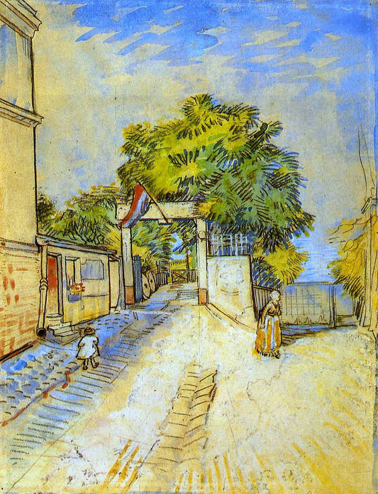 Vincent Van Gogh The Entrance of a Belvedere - Canvas Print