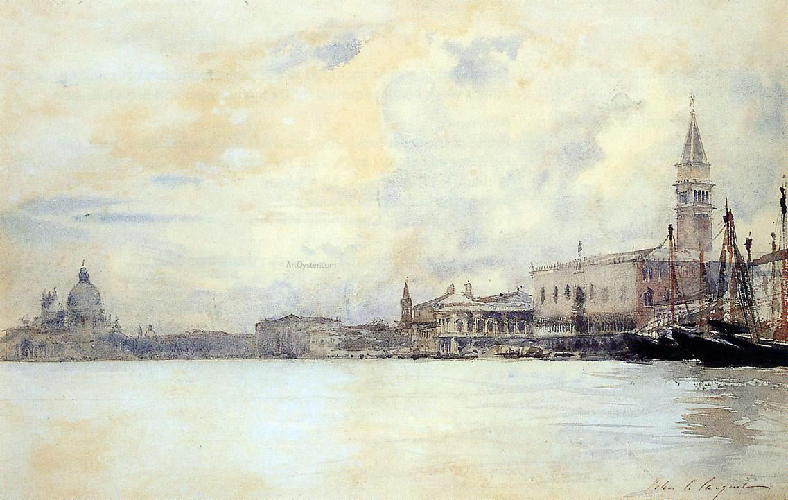 Paul Signac The Entrance to the Grand Canal, Venice - Canvas Print