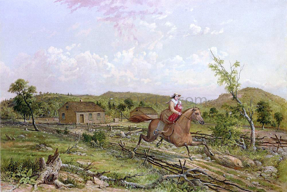 Seth Eastman The Escape - Canvas Print