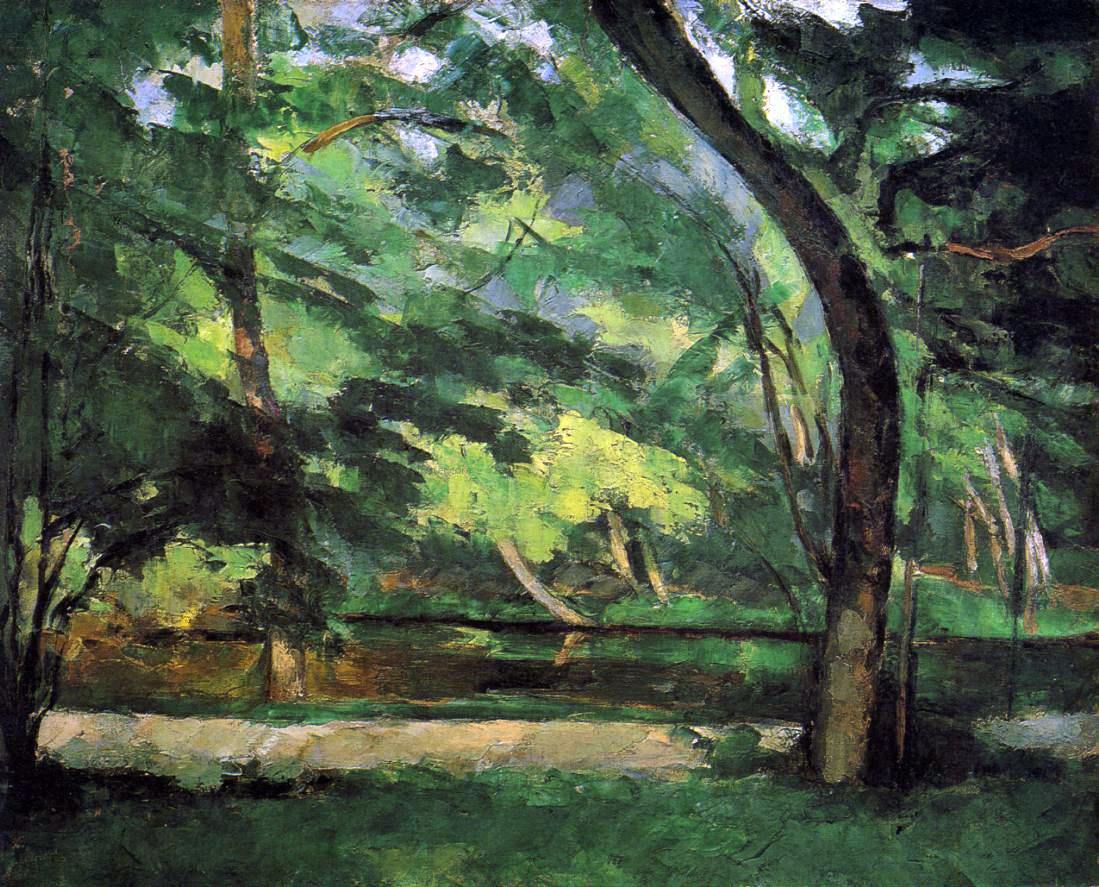 Paul Cezanne The Etang des Soeurs at Osny - Canvas Print