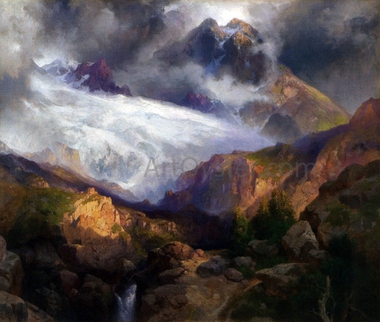 Thomas Moran The Eternal Snows of Mt. Moran - Canvas Print