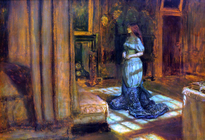 Sir Everett Millais The Eve of Saint Agnes - Canvas Print